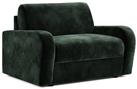 Jay-Be Deco Velvet Love Chair Sofa Bed - Dark Green