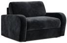 Jay-Be Deco Velvet Love Chair Sofa Bed - Charcoal