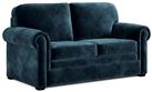 Jay-Be Heritage Velvet 2 Seater Sofa Bed - Ink Blue