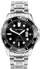 Sekonda Men's Stainless Steel Black Dial Watch