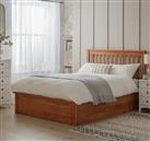 Habitat Aspley Double Wooden Ottoman Bed Frame - Oak Stain