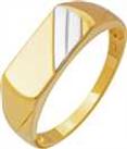 Revere 9ct Gold Multi Coloured Signet Ring - T