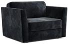 Jay-Be Elegance Velvet Chair Sofa Bed - Charcoal