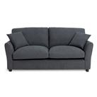 Argos Home Aleeza Fabric 3 Seater Sofa - Charcoal