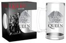 Queen Crest Tankard Glass
