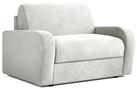 Jay-Be Deco Fabric Love Chair Sofa Bed - Light Grey