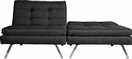 Habitat Duo Fabric 2 Seater Clic Clac Sofa Bed - Charcoal