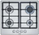 Bosch PGP6B5B90 60cm Gas Hob - Stainless Steel