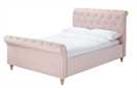 Argos Home Harrogate Double Velvet Bed Frame - Pink