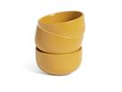 Habitat Matte Glaze 3 Piece Stoneware Nibble Bowls - Mustard