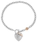 Olivia Burton Stainless Steel Knot Heart Bracelet