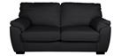 Argos Home Milano Leather 2 Seater Sofa Bed - Black