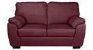 Argos Home Milano Leather 2 Seater Sofa - Burgundy