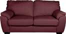 Argos Home Milano Leather 2 Seater & 3 Seater Sofa -Burgundy