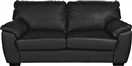 Argos Home Milano Leather Chair and 3 Seater Sofa - Black