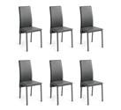 Argos Home 6 Lido Metal Dining Chairs - Grey