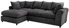Argos Home Harry Large Left Hand Corner Chaise Sofa-Charcoal