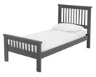 Argos Home Aubrey Single Wooden Bed Frame - Charcoal