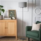 Argos Home Candelabra Stick Floor Lamp - Chrome & Grey
