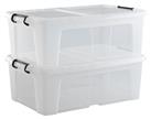 Strata 50L Smart Storage Box With Lid - Clear