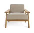 Habitat Dore Velvet Accent Chair - Oak