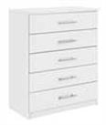 Argos Home Normandy 5 Drawer Chest of Drawers - White