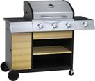 Argos Home Deluxe 3 Burner with Side Burner Gas BBQ