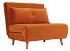 Habitat Roma Velvet Fabric Chairbed - Orange