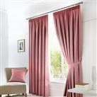Fusion Dijon Blackout Thermal Lined Curtains - Blush Pink