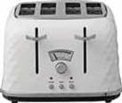 De'Longhi CTJ4003 Brillante 4 Slice Toaster - White