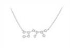 Revere Sterling Silver Star Sign Necklace-Sagittarius