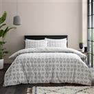 Catherine Lansfield Tufted Print Bedding Set - King size