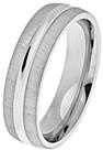 Revere Sterling Silver Matte Groove Wedding Ring - S