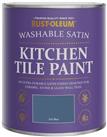 Rust-Oleum Satin Kitchen Tile Paint 750ml - Ink Blue
