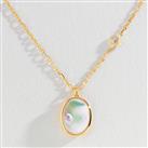 Revere Gold Plated Mother of Pearl Celestial Locket