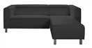 Argos Home Moda Right Hand Corner Chaise Sofa - Black