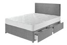 Argos Home Elmdon Comfort 4 Drawer Double Divan Bed - Grey