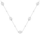Radley Silver Plated heirloom Link Pearl Chain Necklace