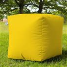 rucomfy Indoor Outdoor Cube Bean Bag - Yellow