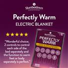 Slumberdown Perfeclty Warm Luxury Electric Blanket-Superking