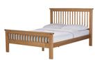 Argos Home Aubrey Double Wooden Bed Frame - Oak Stain