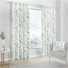 Fusion Fernworthy Fully Lined Eyelet Curtains - Green