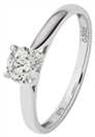 Revere 9ct White Gold 0.50ct Diamond Engagement Ring - L