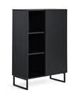Habitat Tono 1 Door Cabinet - Black