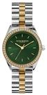 Olivia Burton Green Dial Two Tone Stainless Steel Watch