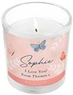 Personalised Message Butterfly Jar Candle - Vanilla