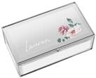 Personalised Message Floral Jewellery Box