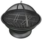 Home Steel Firepit With Pedestal Stand And Poker