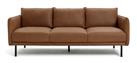 Habitat Moore Leather 4 Seater Sofa - Tan