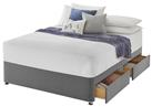 Silentnight Small Double 4 Drawer Divan Bed Base - Grey